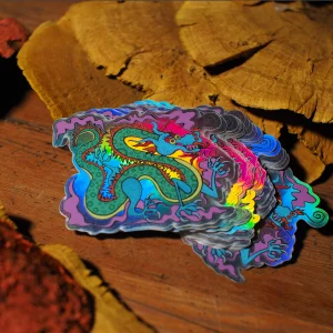 Holographic Dragon Sticker