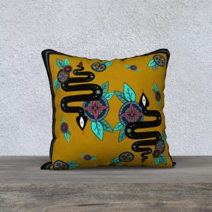 Mustard Mandala Pillow